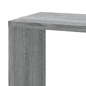 vidaXL Wall Corner Shelf Grey Sonoma 45x45x147 cm Engineered Wood