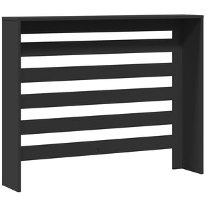 vidaXL Radiator Cover Black 104x20x82 cm Engineered Wood