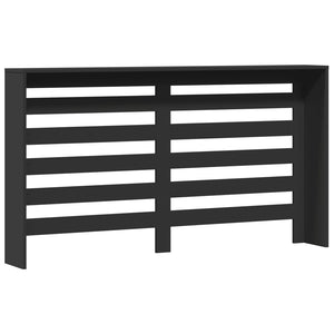 vidaXL Radiator Cover Black 149x20x82 cm Engineered Wood