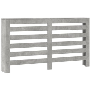 vidaXL Radiator Cover Concrete Grey 149x20x82 cm Engineered Wood