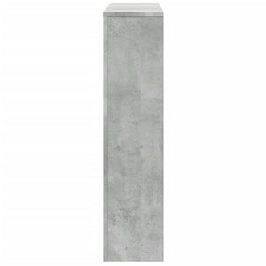 vidaXL Radiator Cover Concrete Grey 149x20x82 cm Engineered Wood