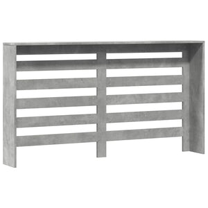 vidaXL Radiator Cover Concrete Grey 149x20x82 cm Engineered Wood