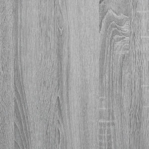 vidaXL Radiator Cover Grey Sonoma 149x20x82 cm Engineered Wood