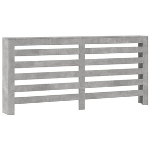 vidaXL Radiator Cover Concrete Grey 175x20x82 cm Engineered Wood