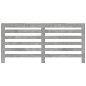 vidaXL Radiator Cover Concrete Grey 175x20x82 cm Engineered Wood