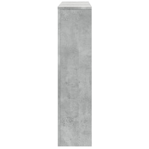 vidaXL Radiator Cover Concrete Grey 175x20x82 cm Engineered Wood