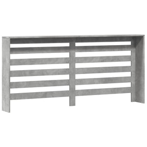 vidaXL Radiator Cover Concrete Grey 175x20x82 cm Engineered Wood