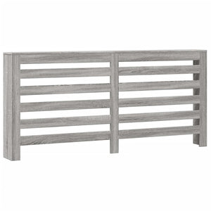 vidaXL Radiator Cover Grey Sonoma 175x20x82 cm Engineered Wood