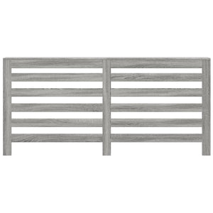 vidaXL Radiator Cover Grey Sonoma 175x20x82 cm Engineered Wood