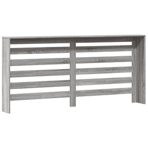 vidaXL Radiator Cover Grey Sonoma 175x20x82 cm Engineered Wood