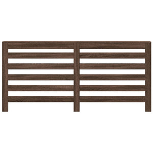 vidaXL Radiator Cover Brown Oak 175x20x82 cm Engineered Wood