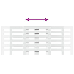 vidaXL Radiator Cover White 205x21.5x83.5 cm Engineered Wood