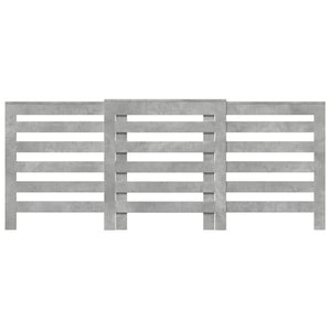 vidaXL Radiator Cover Concrete Grey 205x21.5x83.5 cm Engineered Wood