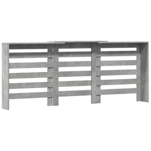 vidaXL Radiator Cover Concrete Grey 205x21.5x83.5 cm Engineered Wood