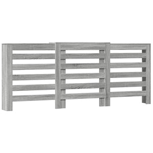 vidaXL Radiator Cover Grey Sonoma 205x21.5x83.5 cm Engineered Wood