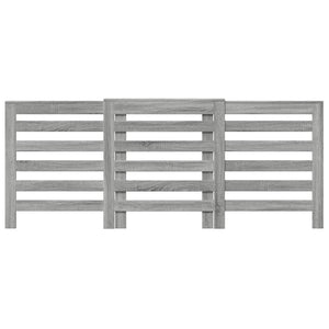 vidaXL Radiator Cover Grey Sonoma 205x21.5x83.5 cm Engineered Wood