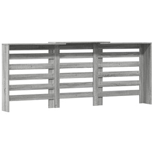 vidaXL Radiator Cover Grey Sonoma 205x21.5x83.5 cm Engineered Wood