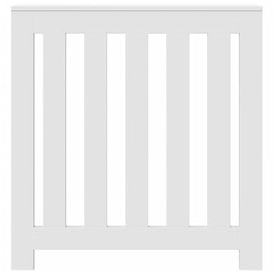 vidaXL Radiator Cover White 78x20x82 cm Engineered Wood