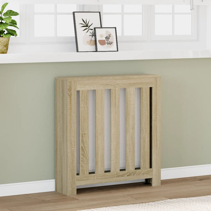 vidaXL Radiator Cover Sonoma Oak 78x20x82 cm Engineered Wood