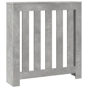 vidaXL Radiator Cover Concrete Grey 78x20x82 cm Engineered Wood