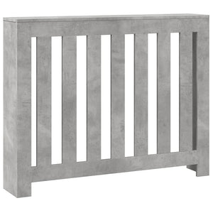 vidaXL Radiator Cover Concrete Grey 104x20x82 cm Engineered Wood