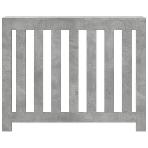 vidaXL Radiator Cover Concrete Grey 104x20x82 cm Engineered Wood