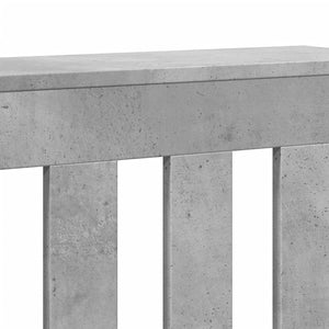 vidaXL Radiator Cover Concrete Grey 104x20x82 cm Engineered Wood