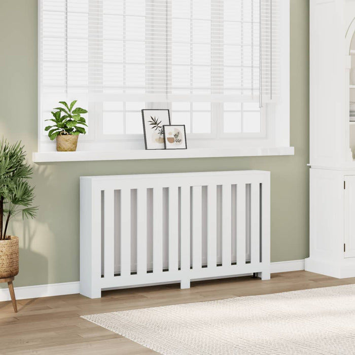 vidaXL Radiator Cover White 149x20x82 cm Engineered Wood