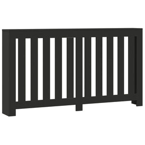 vidaXL Radiator Cover Black 149x20x82 cm Engineered Wood