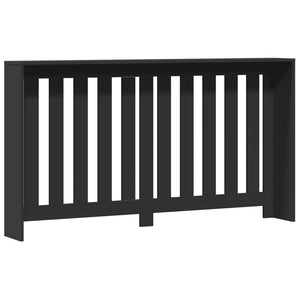 vidaXL Radiator Cover Black 149x20x82 cm Engineered Wood