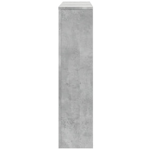 vidaXL Radiator Cover Concrete Grey 149x20x82 cm Engineered Wood