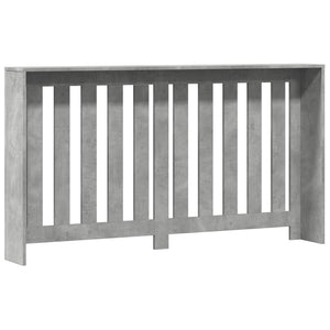 vidaXL Radiator Cover Concrete Grey 149x20x82 cm Engineered Wood