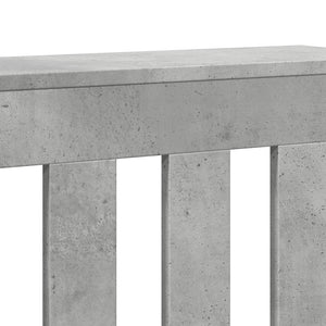 vidaXL Radiator Cover Concrete Grey 149x20x82 cm Engineered Wood