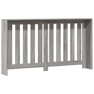 vidaXL Radiator Cover Grey Sonoma 149x20x82 cm Engineered Wood