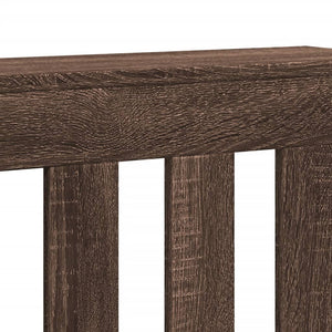 vidaXL Radiator Cover Brown Oak 149x20x82 cm Engineered Wood