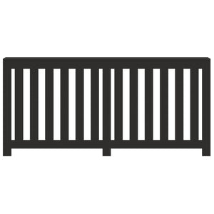 vidaXL Radiator Cover Black 175x20x82 cm Engineered Wood