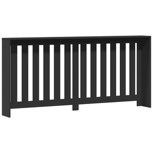 vidaXL Radiator Cover Black 175x20x82 cm Engineered Wood