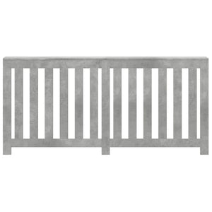 vidaXL Radiator Cover Concrete Grey 175x20x82 cm Engineered Wood