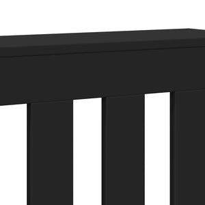 vidaXL Radiator Cover Black 205x21.5x83.5 cm Engineered Wood