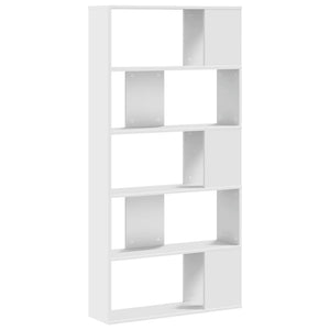 vidaXL Bookcase 5-Tier White 80.5x23.5x162.5 cm Engineered Wood