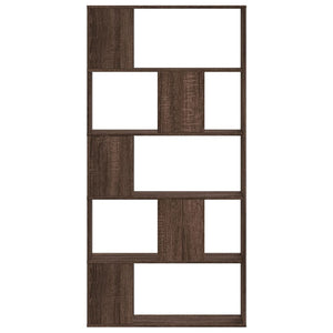 vidaXL Bookcase 5-Tier Brown Oak 80.5x23.5x162.5 cm Engineered Wood