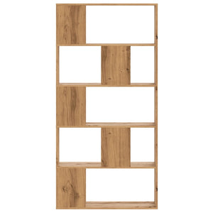 vidaXL Bookcase 5-Tier Artisian Oak 80.5x23.5x162.5 cm Engineered Wood