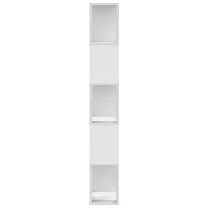 vidaXL Bookcase 5-Tier White 45x23.5x162.5 cm Engineered Wood