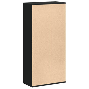 vidaXL Bookcase Black 50x25x105 cm Engineered Wood