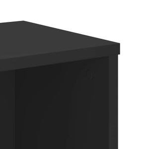 vidaXL Bookcase Black 50x25x105 cm Engineered Wood