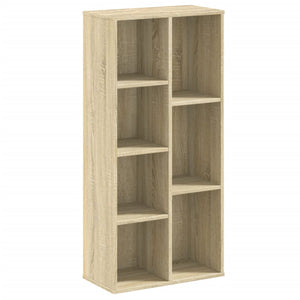 vidaXL Bookcase Sonoma Oak 50x25x105 cm Engineered Wood