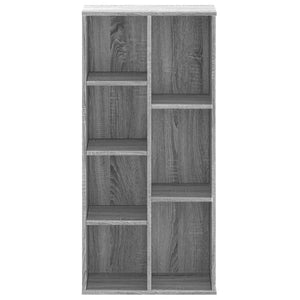 vidaXL Bookcase Grey Sonoma 50x25x105 cm Engineered Wood