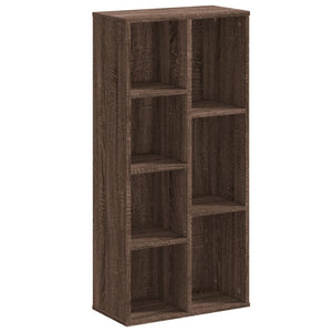 vidaXL Bookcase Brown Oak 50x25x105 cm Engineered Wood