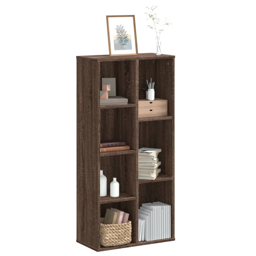 vidaXL Bookcase Brown Oak 50x25x105 cm Engineered Wood