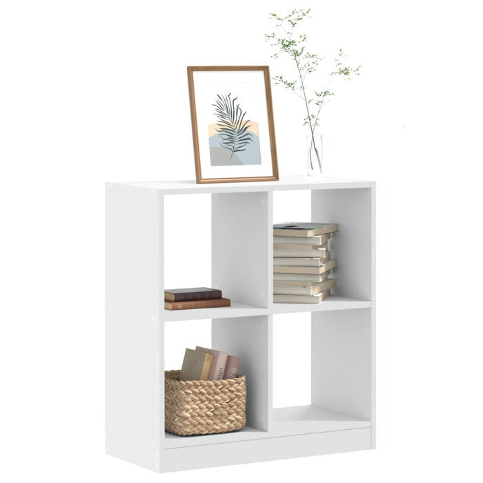 vidaXL Bookcase White 68.5x32x75 cm Engineered Wood